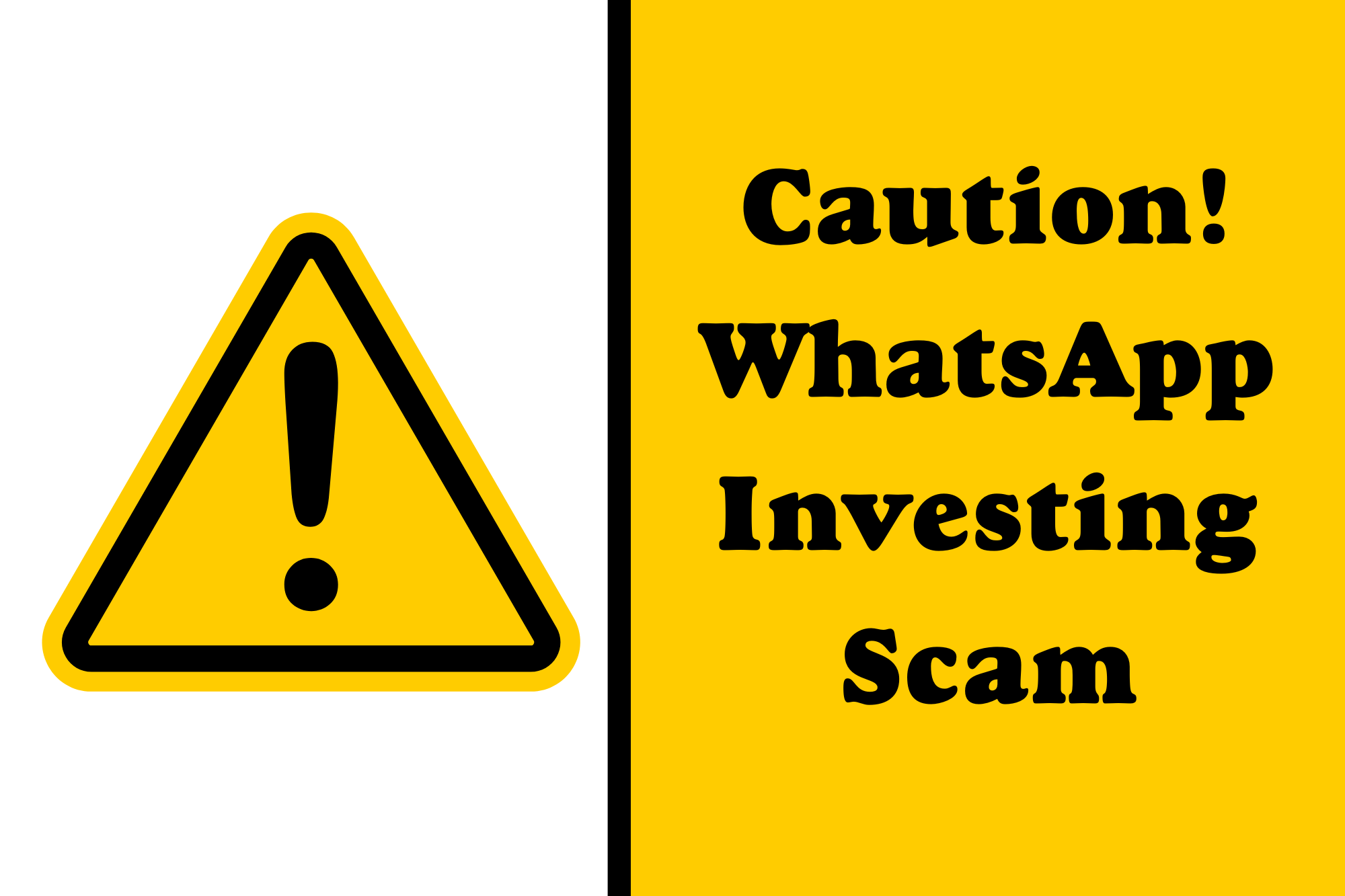 Caution – WhatsApp Investing Scam! - post